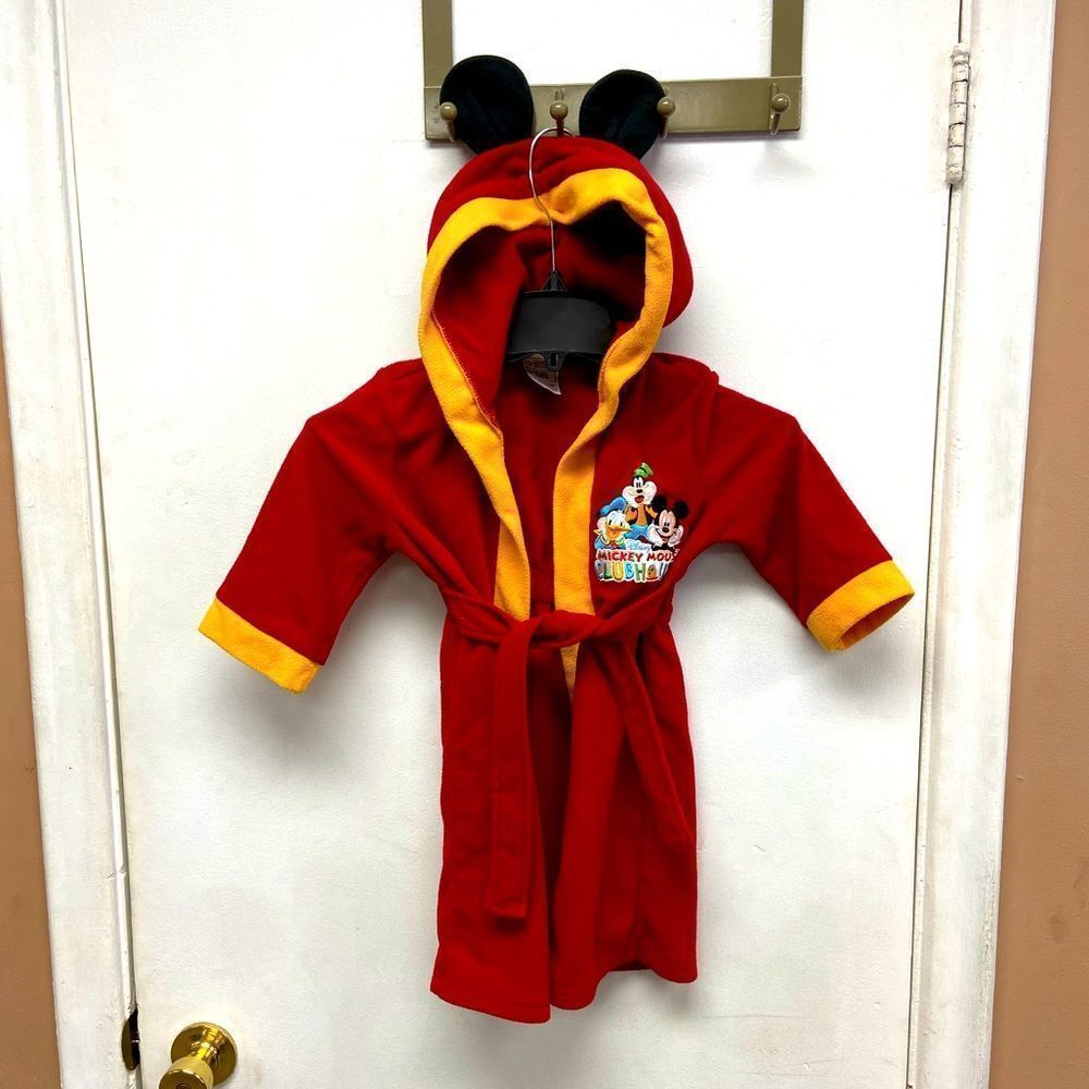 Kids Disney Mickey Mouse House Coat/Robe size 4T